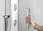 POLYSAN - SPIRIT ROUND termostatický sprchový panel nástěnný, 250x1550, bílá 71151