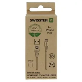SWISSTEN datový kabel USB - LIGHTNING 1.2m bílá (ECO BALENÍ) (71502301ECO)