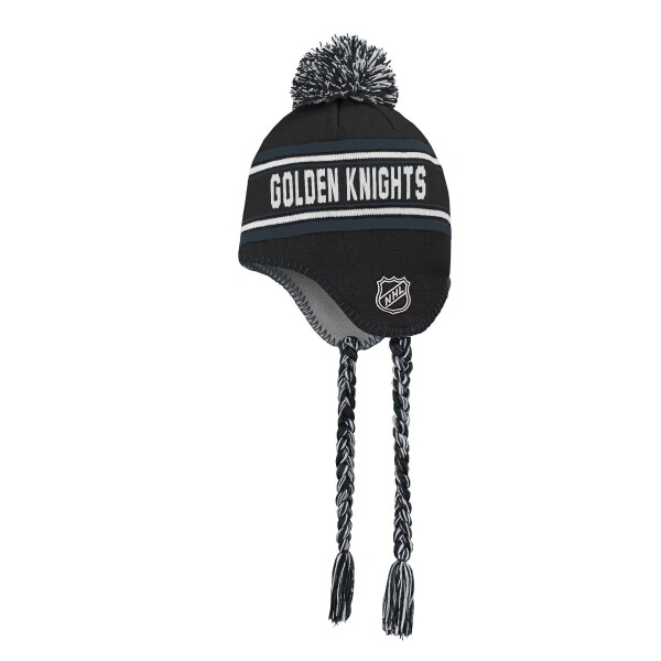 Outerstuff Dětská zimní čepice Vegas Golden Knights NHL Jacquard Tassel