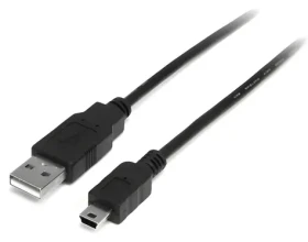 StarTech USB-A - Mini USB-B černá / Kabel / 1 m / USB 2.0 / 480 Mbps (USB2HABM1M)