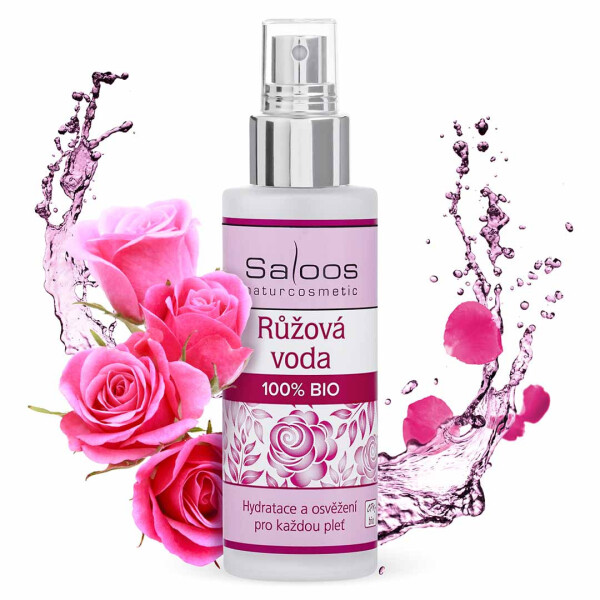 Květinová pleťová voda RŮŽE Bio 50ml Saloos