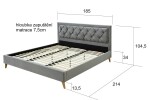 BRADOP Čalouněná postel Žanet L502