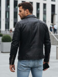 Pánská kožená bunda černá FashionStreet TX4734 L