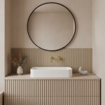 REA - Podomítková umyvadlová baterie Clif Brush Gold REA-B5841