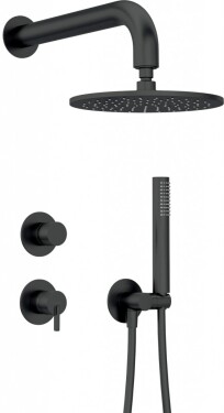 DEANTE - Silia černá jednoručková, baterie Podomítkový sprchový set, se sprchovou hlavicí NQS_N9YK