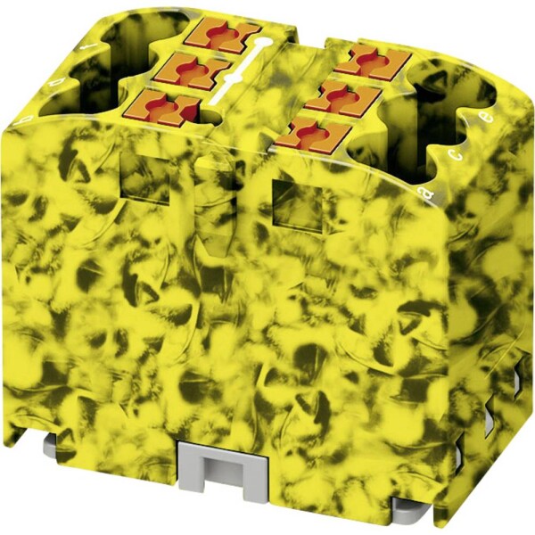 Phoenix Contact 3273284 blok rozvaděče 15.6 mm pružinová svorka černá, žlutá 10 ks