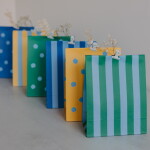 Eulenschnitt Papírový sáček Stripes and Dots 21 × 15 cm – set 6 ks, multi barva, papír