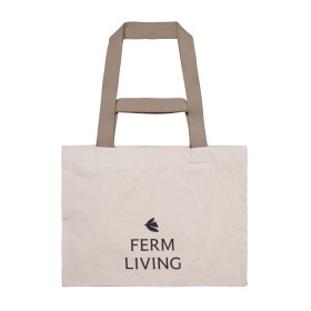 Ferm Living Bavlněná taška Weekend Bag Dark Cashmere, krémová barva, textil