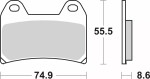 SBS Brakes Přední brzdové desky SBS na CFMOTO 450MT