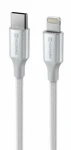 SWISSTEN TEXTILE II datový kabel USB-C - Lightning 1.5m bílá (71529204)