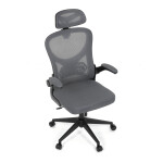 Kancelářská židle, houpací mechanismus, šedá, KA-K2021 GREY