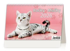 Stolní kalendář 2026 Helma - Kočky