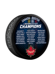 Inglasco / Sherwood Puk 4 Nations Face-Off Team Canada Roaster Souvenir Collectors Puck