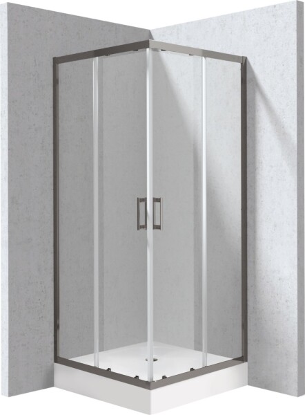 DEANTE - Funkia Evo čtvercový kout s vaničkou, 80x80 cm KYCZD088P