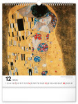 Kalendář 2025 nástěnný: Gustav Klimt, 30 34 cm