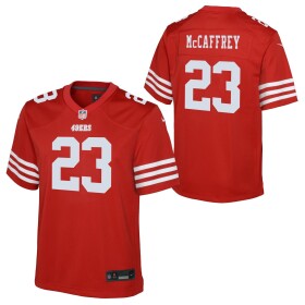 Nike Dětský dres San Francisco 49ers NFL Christian McCaffrey #23 Game Football Červená (YOUTH)