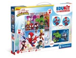 Edukit Spidey a jeho úžasní přátelé 4v1 (pexeso, 48 + 30 puzzle, 6 kostek)