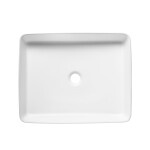 Umyvadlo na desku SAT Infinitio 50x40 cm mat bez přepadu SATINF5040M SATINF5040M