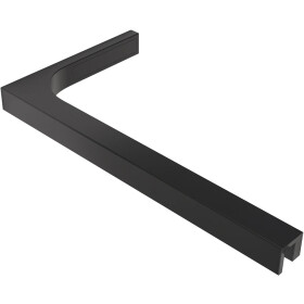 CERANO - Sprchová vzpěra Onyx L - hranatá - levá - vodorovná - černá matná - 29x15 CER-476804