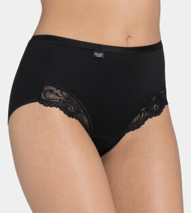 Dámské kalhotky Romance Maxi černé - Sloggi BLACK 42