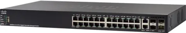 Cisco SG550X-24MPP / Gigabit Switch / 24x RJ-45 / 2x SFP+ / 2x combo 10 Gbit SFP+ / USB / PoE / QoS / VLAN (SG550X-24MPP-K9-EU)