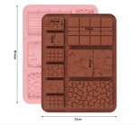Dortisimo Silikonová forma na čokoládu Tabulky (na 9 ks) 20 x 15 cm