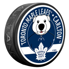 Mustang Puk Toronto Maple Leafs NHL Carlton Mascot Textured Puck