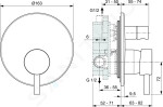 IDEAL STANDARD - Connect Air Umyvadlo nábytkové 640x460x165 mm, s přepadem, otvor pro baterii, černá E0289V3