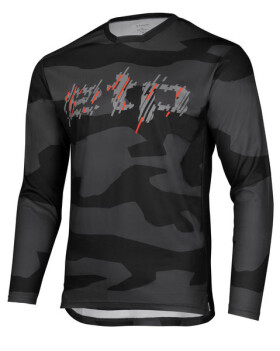 Pánský cyklistický dres Etape ROCKY, černá/červená (elastický materiál, velikost XXL)