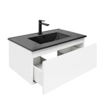 Koupelnová skříňka s umyvadlem SAT B-WAY 79x30x45 cm bílá lesk BWAY80WU4BB BWAY80WU4BB