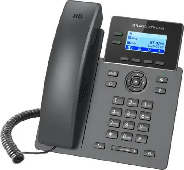 Grandstream GRP2602G / VoIP telefon / 2,21" LCD podsvícený displej / 4x SIP / 2x LAN Gigabit / PoE (GRP2602G)