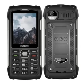 EVOLVEO StrongPhone H1 černo-stříbrná / 2.8" / Dual-SIM / IP68 (SGP-H1-BS)