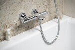 SAPHO - KIMURA nástěnná vanová termostatická baterie, chrom KU210