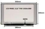 15,6" SIL LCD panel FHD IPS matný (77021571) / Náhradní díl / 30 PIN / bez úchytů / LED (77021571)