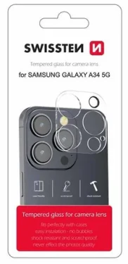 SWISSTEN Ochranné sklo čoček fotoaparátu pro SAMSUNG GALAXY A34 5G (94500212)