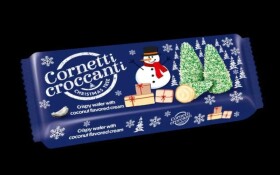 Cornetti croccanti Stromečky s kokosovým krémem 100g