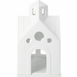 Räder Porcelánový svícen domeček Mountain Chapel, bílá barva, porcelán