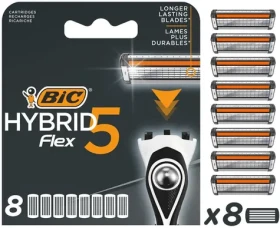 Bic Hybrid Flex 5 / Náhradní hlavice / 8 ks
