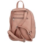 Trendy dámský koženkový kabelko-batoh Renie, růžový
