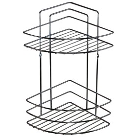 Koupelnová rohová polička dvoupatrová chromová MX0965
