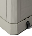 TOOMAX WOODYS zahradní plastový úložný box 280 L - světle šedá