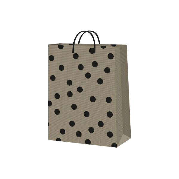 Dárková taška malá - Černé puntíky (17,8 × 9,8 × 22,9 cm) - Albi