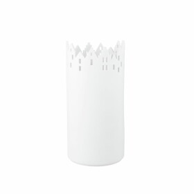 Räder Porcelánová váza City Vase 22 cm, bílá barva, porcelán