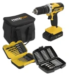 PowerPlus POWX00840 / Aku příklepová vrtačka / s příslušenstvím (53 ks) (POWX00840)
