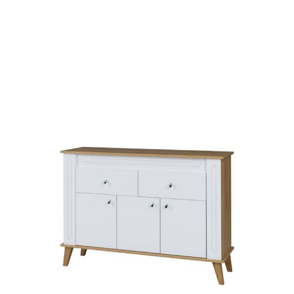 Komoda Sonia SN9 Barva korpusu: Bílý lesk- Dub grand