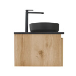 Koupelnová skříňka s umyvadlem a technickým kamenem SAT B-Way 79x30x45 cm dub BWAY80OAKTKUB BWAY80OAKTKUB