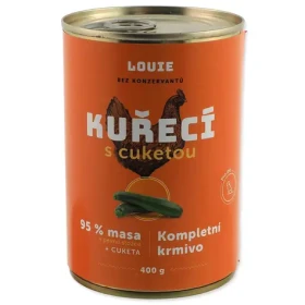 Louie Kuřecí s cuketou 400 g / Konzerva pro psy / Superpremium (6824-14010)