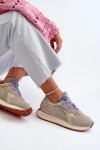 Dámské tenisky na platformě Memory Foam Big Star Platform Beige Velikost: 40