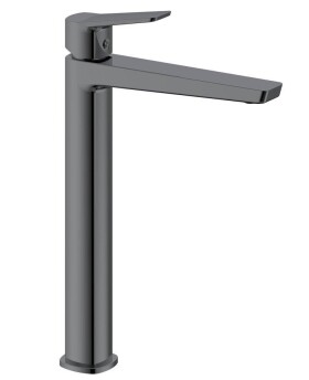 AQUALINE - FLERY stojánková umyvadlová baterie vysoká, gun metal FY006GM