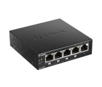 D-Link DGS-1005P 5-port Gigabit Desktop PoE+ Switch, 4 porty jsou PoE+, PoE budget 60W EDF_385326
